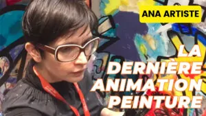 La vignette de la vidéo de la dernière animation peinture aNa en Musée