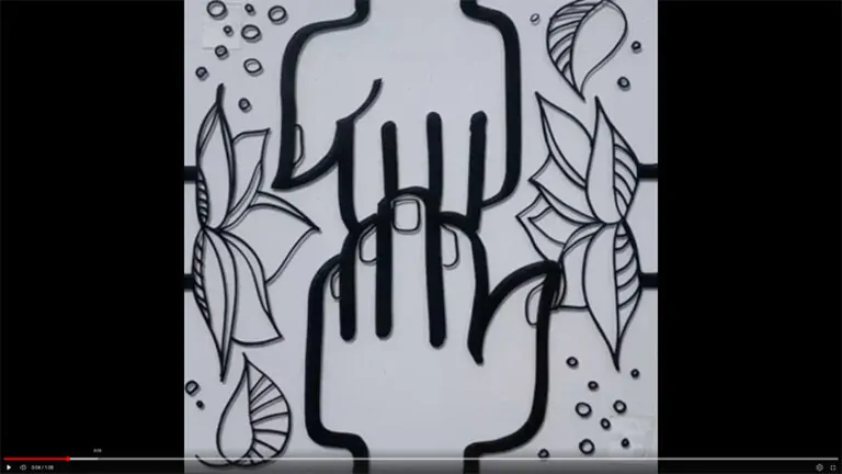 Une pièce de puzzle en PET recyclable contenue dans le Kit matériel Animation télétravail éco-responsable sobre My Art Box