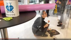Matériel Fresque sans peinture My Art Box animation culturelle signée aNa Fernandes à Neuchâtel