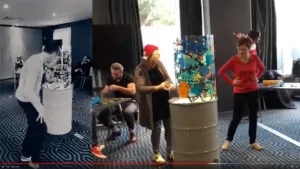 Une super équipe de collaborateurs enthousiastes lors d'un Coaching cohésion animé par My Art Box en Bretagne