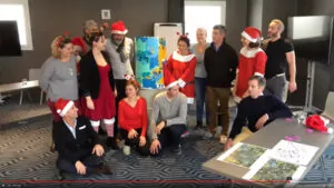 L'équipe participant à notre Coaching cohésion My Art Box La Rochelle en Bretagne