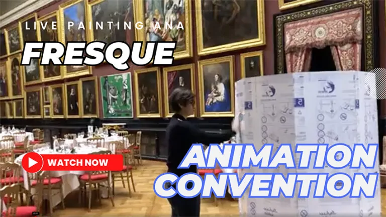 Idée de Fresque éco-responsable My Art Box en Animation de convention par ana artiste Chantilly
