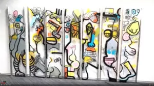 Fresque My Art Box Animation de convention inclusive à Chantilly