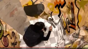 Super Fresque Plexi PET recyclable en Animation de convention inclusive à Paris