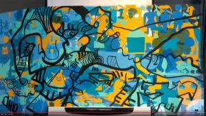 La Fresque finalisée conçue lors d'un Coaching cohésion My Art Box en Bretagne