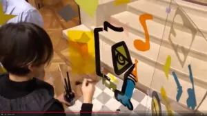 Œuvre collective aNa artiste My Art Box en Animation de convention rse à Chantilly