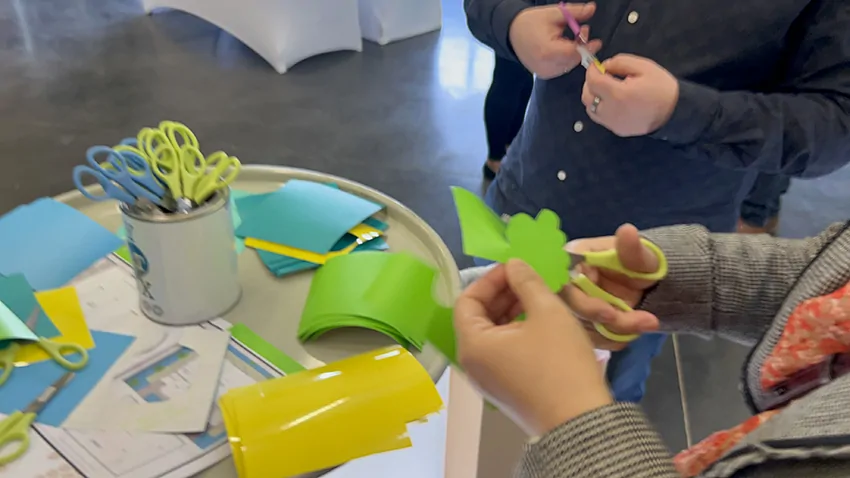 La fresque sans peinture My Art Box est une idée originale pour animation fresque à Chartres éco-responsable