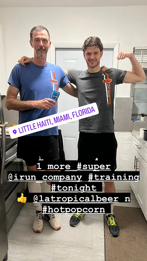 Christophe Chazot et son fils Lou-Dino partagent la passion du sport et du dépassement de soi