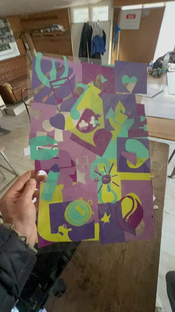 Le plexi individuel de la fresque du confort animée par aNa au Creusot, à Mâcon et à Chalon-sur-saone