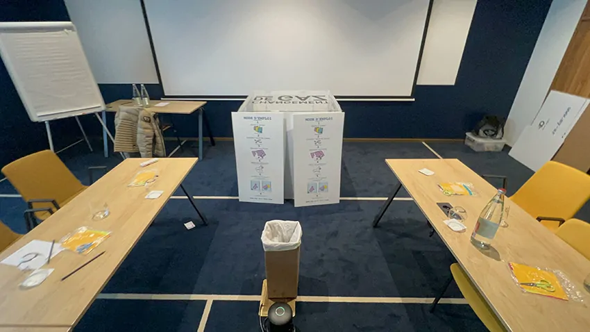 Le matériel éco-responsable My Art Box de l'animation marque employeur pour managers à Dunkerque