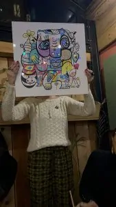 Cadeau anniversaire art numérique pour femme de 50 ans