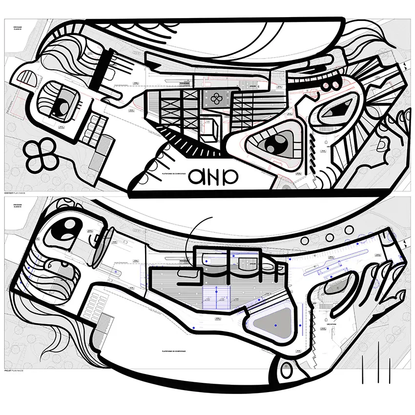 La création de l'artiste aNa pour l'animation grande fresque inaugurale éco-responsable My Art Box à Albi dans le Tarn