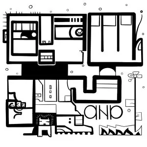 Le dessin de aNa artiste créée d'après plan pour l'animation fresque inaugurale My Art Box à Paris