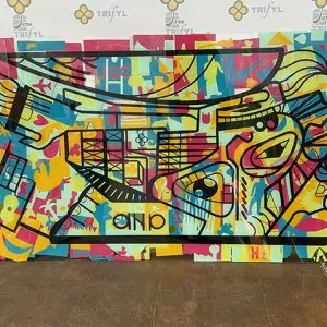 Le résultat d'une grande fresque inaugurale à Albi dans la Tarn.