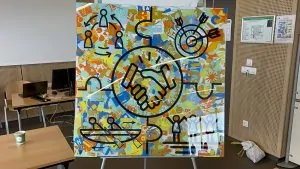 La fresque team building st Etienne My Art Box