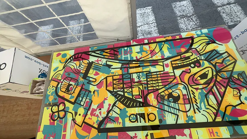 La super fresque du tri My Art Box terminée à Albi