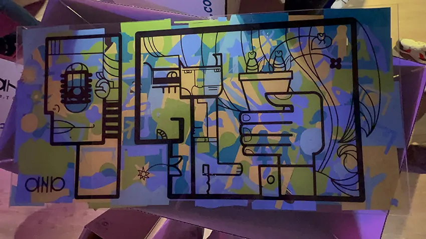 La fresque inauguration à Angers exposée en fin d'animation