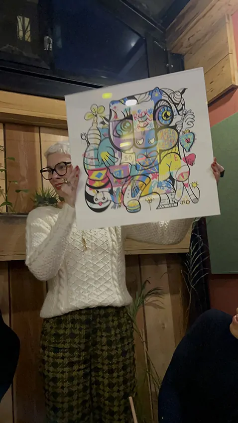 La révélation du cadeau anniversaire art numérique pour femme de 50 ans