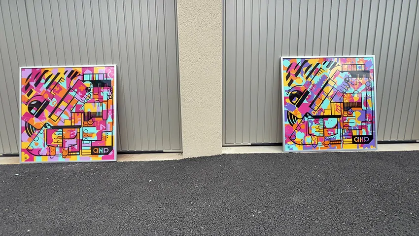 2 fresques en inauguration à Metz après encadrement lors de la révélation finale