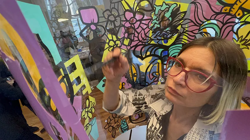 ana artiste en team-building pour avocats écoresponsables à Paris