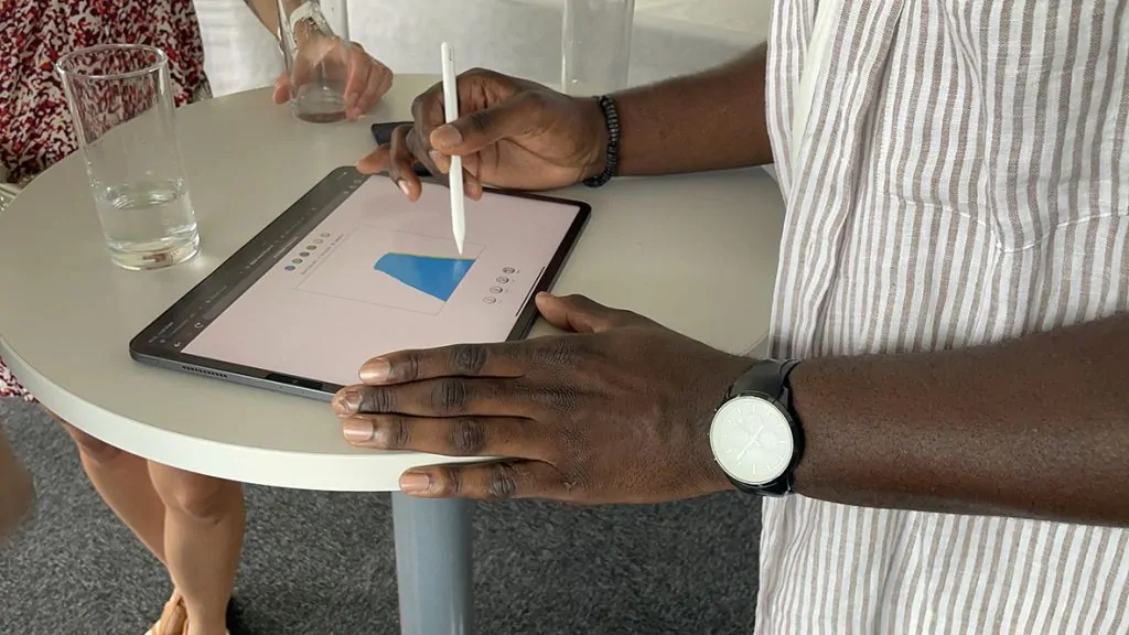 Animation I-pad originale fresque digitale à Lyon par Christophe Chazot pour My Art Box