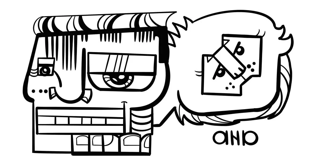 Le dessin noir et blanc de aNa pour l'œuvre collective éco-responsable à Montpellier