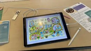 Animation fresque digitale de facilitation graphique à Beauvais créée sur Tablette I-Pad pro par aNa artiste