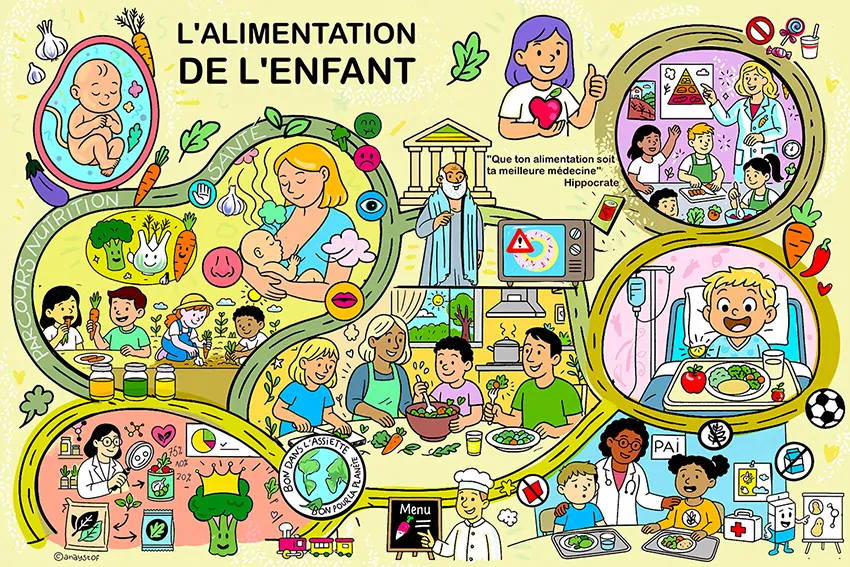 Le résultat de l'animation fresque digitale de facilitation graphique à Beauvais conçue par aNa artiste