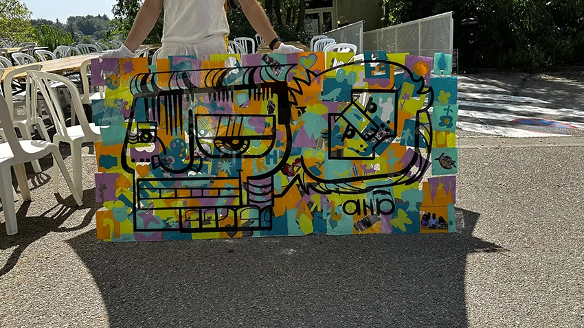 L'œuvre collective éco-responsable à Montpellier une fois révélée