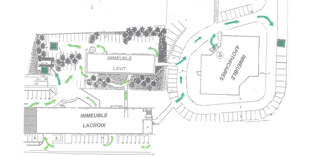 Le plan de base l'œuvre collective éco-responsable à Montpellier fourni à aNa artiste pour imaginée sa fresque imprimée sur plexi