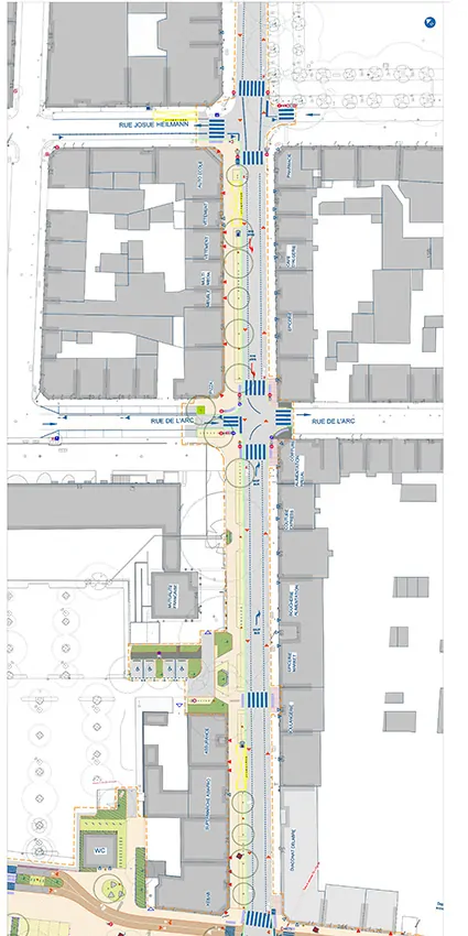 Le plan 2 des 3 fresques pour Mulhouse utilisé par aNa artiste pour my Art Box
