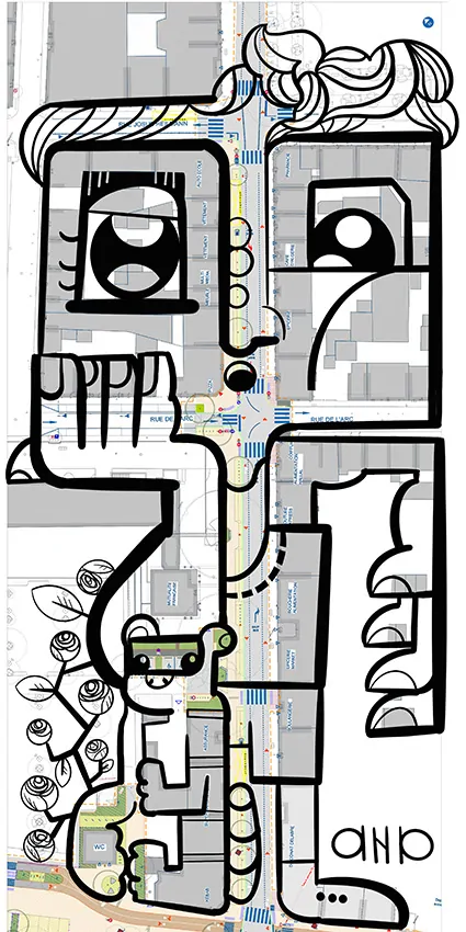 La création 2 des 3 fresques pour Mulhouse imaginées par aNa artiste par My Art Box