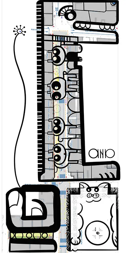 La création 3 des 3 fresques pour Mulhouse imaginées par aNa artiste par My Art Box