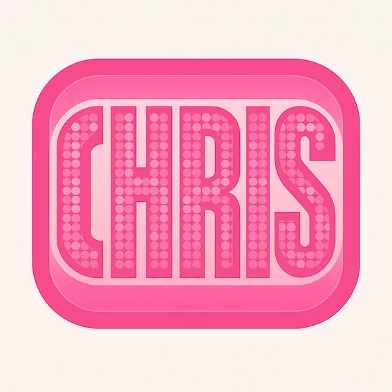 Comment créer son logo disco avec son prénom Chris?