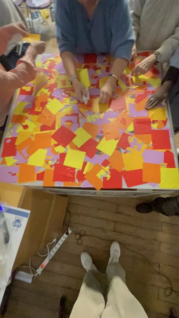 Idée d'animation team building fresque participatif en Assemblée Générale My Art Box à Lyon et dans toute la France