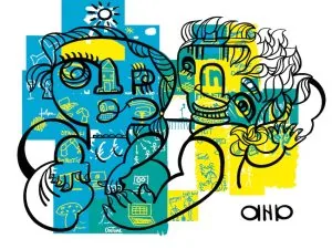 La fresque animation innovante collaborative de aNa artiste