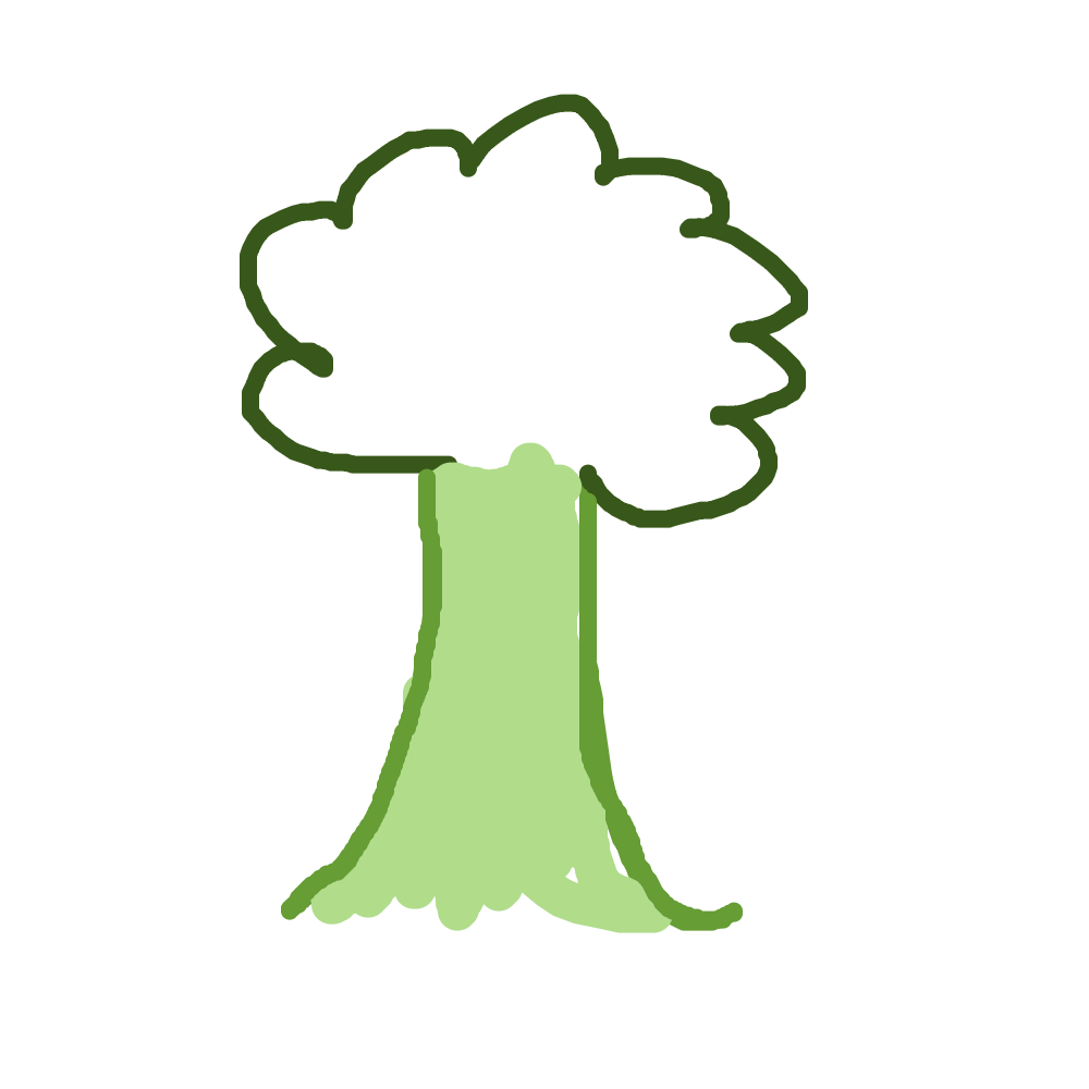 Du Land art digital sous la forme d'un arbre dessiné comme un enfant