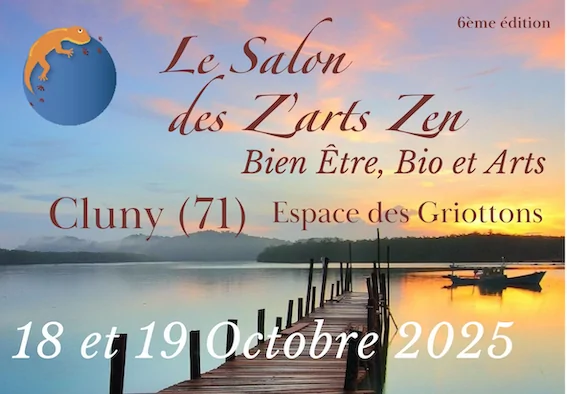 Le bandeau du salon des arts zen de Cluny 2025