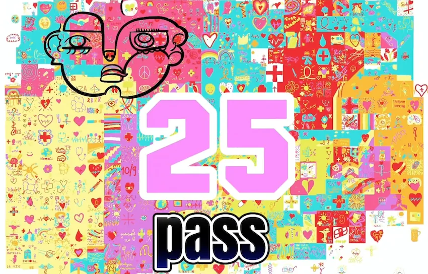 La vignette d'animation digitale pour étudiants PASS 2025 de la fresque aNa artiste et des étudiants de la fac Claude Bernard Lyon 1 dans le cadre de la démarche d'anthropotekhné de My Art Box