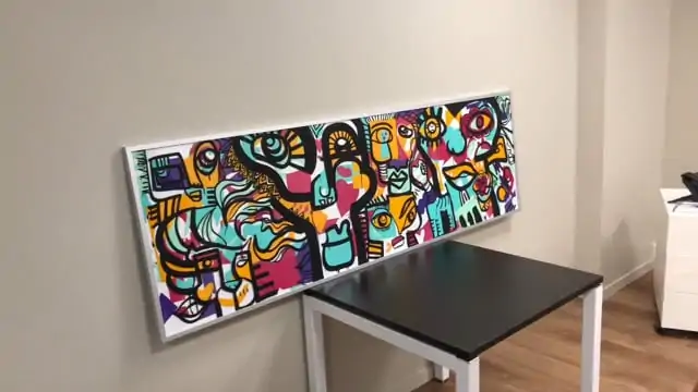 Miniature vidéo présentant une œuvre commune rétro-éclairée par des tubes néon lors d'un événement d'entreprise.